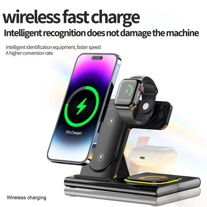 3-in-1 Wireless Charging Station for Apple & Samsung Devices